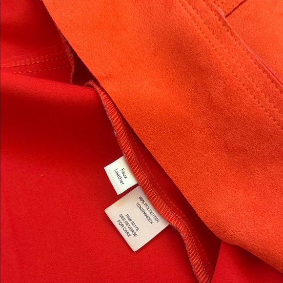 Philosophy orange Women's long car coat. - Picture 4 of 6